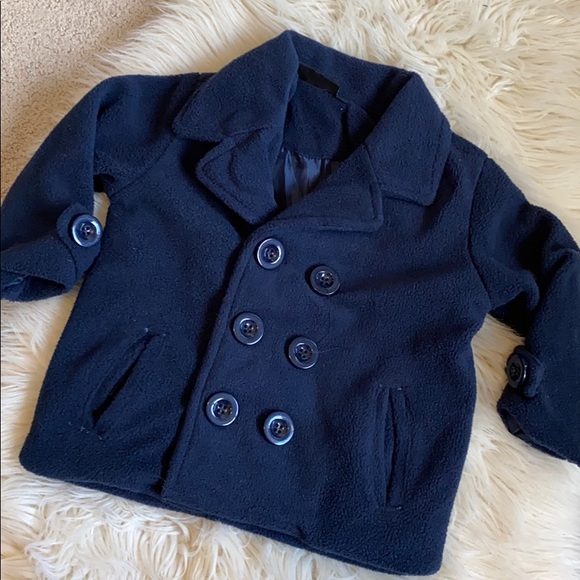 Macy's Other - Navy unisex 12 month peacoat jacket